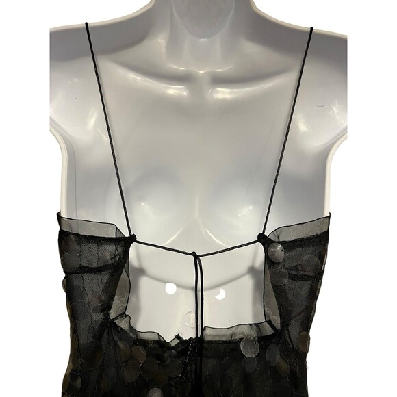 16ARLINGTON Black Sequin Fia Mini Dress Size 10 - Picture 7 of 11